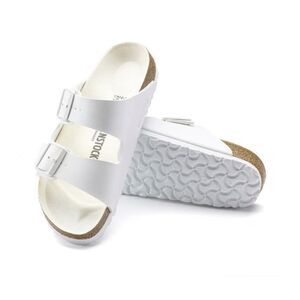 Birkenstock Arizona Birko-Flor Exclusive in White Size 42 US 11 Narrow Fit
